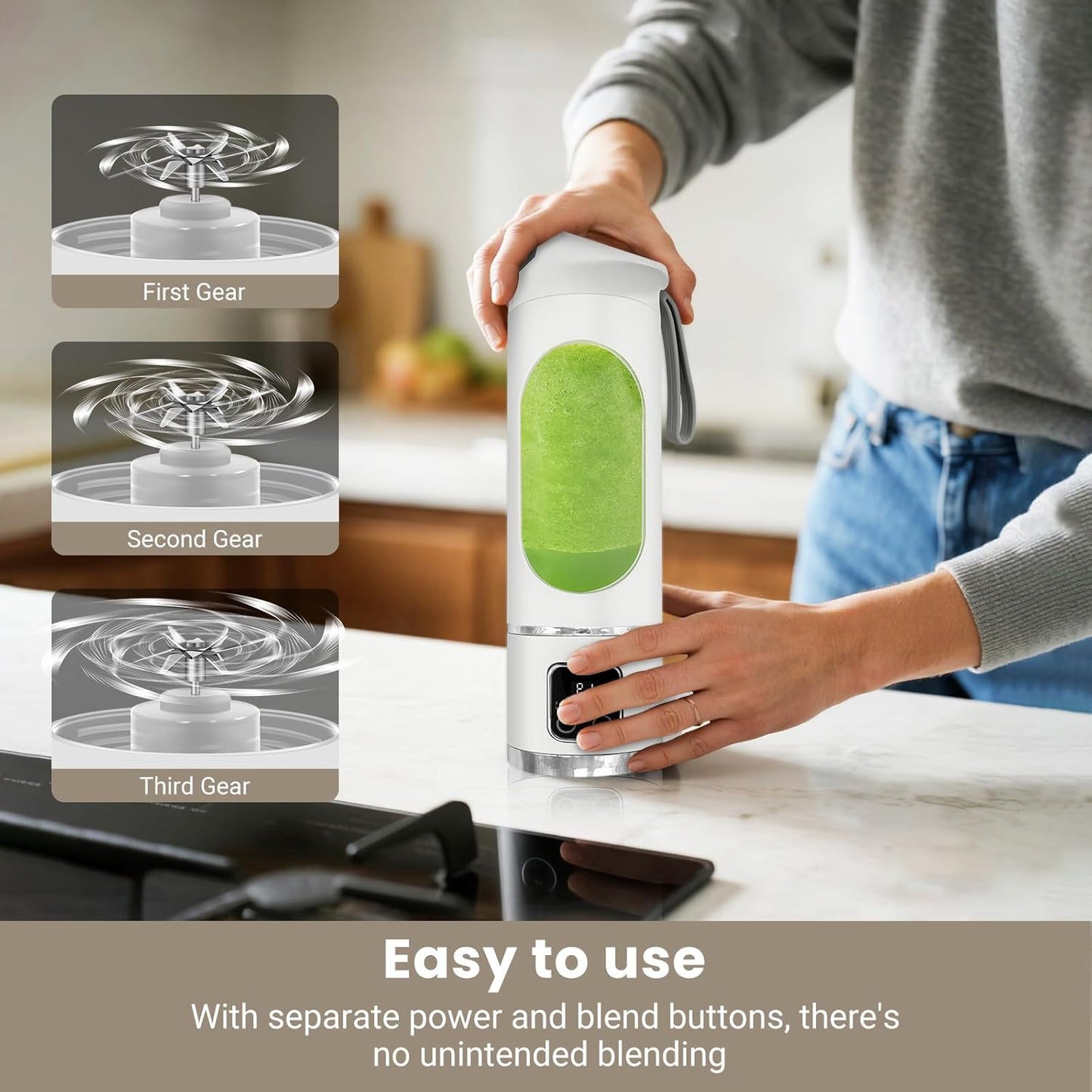 Savora Portable Electric Juice Blender Cup 450ML